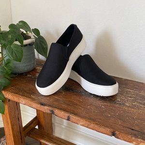 Black slip ons